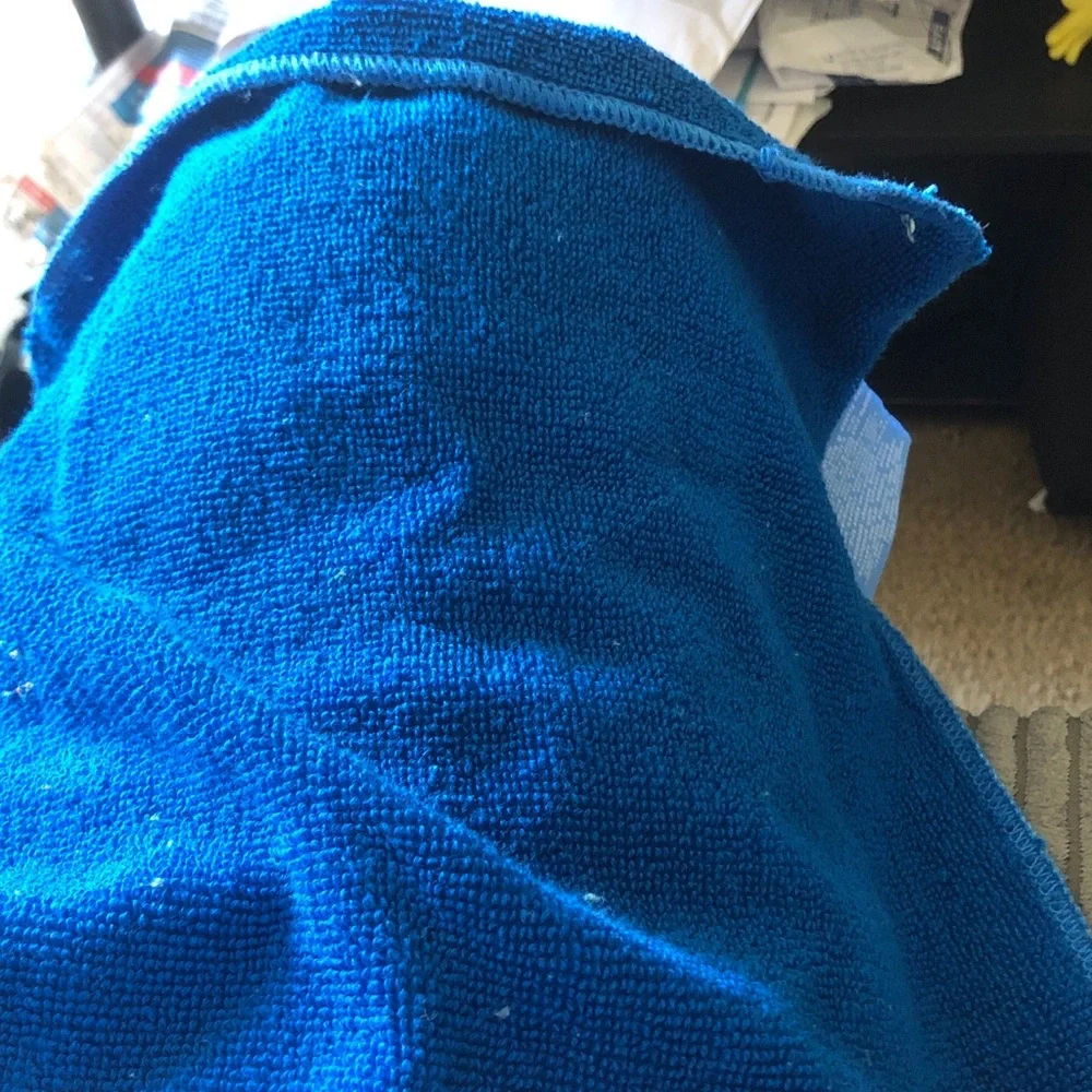 Bright Blue Microfiber  wash cloths